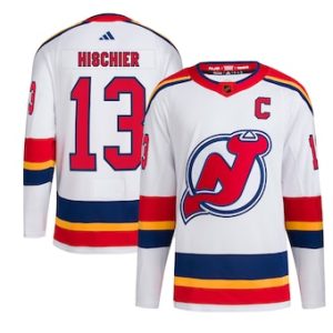 Unique New Jersey Devils #13 Nico Hischier Men's adidas Reverse Retro 2.0 Authentic Player Jersey White a must - have for collectors