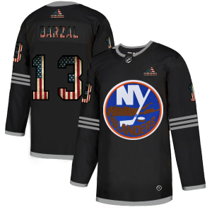 Unique New York Islanders #13 Mathew Barzal Adidas Men's Black USA Flag Limited NHL Jersey a must - have for collectors
