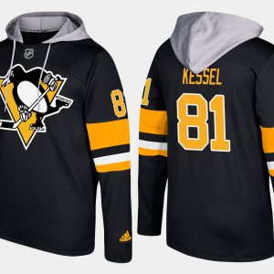 Fantastic Penguins #81 Phil Kessel Black Name And Number Hoodie perfect for game days