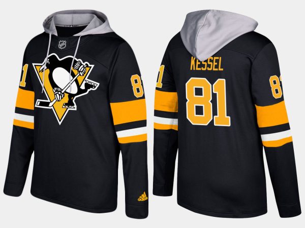 Fantastic Penguins #81 Phil Kessel Black Name And Number Hoodie perfect for game days