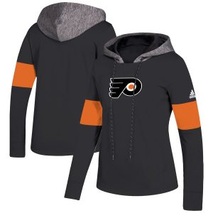 Stunning Philadelphia Flyers adidas Women's Crewdie Pullover Hoodie Black to show your team spirit