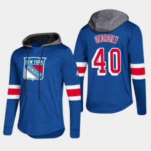 Unique Rangers #40 Alexandar Georgiev Blue 2018 Pullover Platinum Hoodie perfect for game days