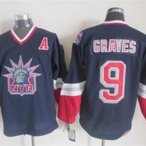 Stunning Rangers #9 Adam Graves Navy Blue CCM Statue Of Liberty Stitched NHL Jersey to complete your fan gear collection