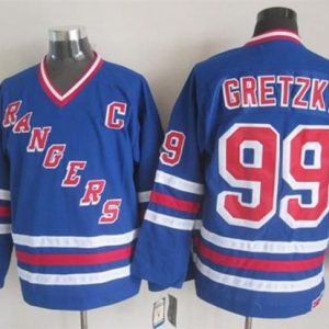 Amazing Rangers #99 Wayne Gretzky Blue CCM Heroes of Hockey Alumni Stitched NHL Jersey perfect for game days