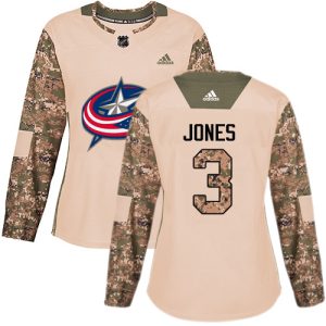 Stunning Adidas Blue Jackets #3 Seth Jones Camo Authentic 2017 Veterans Day Women's Stitched NHL Jersey for ultimate sports enthusiasts