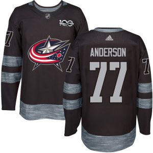 Unique Adidas Blue Jackets #77 Josh Anderson Black 1917 2017 100th Anniversary Stitched NHL Jersey for die - hard hockey fans