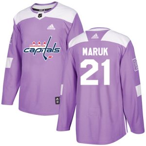 Stunning Adidas Capitals #21 Dennis Maruk Purple Authentic Fights Cancer Stitched NHL Jersey to complete your fan gear collection