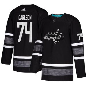 Sleek Adidas Capitals #74 John Carlson Black Authentic 2019 All Star Stitched NHL Jersey a must - have for collectors