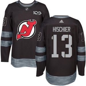 Impressive Adidas Devils #13 Nico Hischier Black 1917 2017 100th Anniversary Stitched NHL Jersey to stand out at the arena