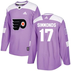 Unique Adidas Flyers #17 Wayne Simmonds Purple Authentic Fights Cancer Stitched Youth NHL Jersey a must - have for collectors