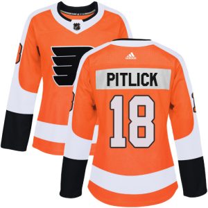 Amazing Adidas Flyers #18 Tyler Pitlick Orange Home Authentic Women's Stitched NHL Jersey to stand out at the arena