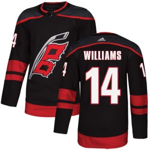 Sleek Adidas Hurricanes #14 Justin Williams Black Alternate Authentic Stitched Youth NHL Jersey to complete your fan gear collection