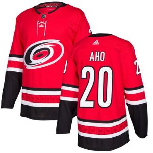 Amazing Adidas Hurricanes #20 Sebastian Aho Red Home Authentic Stitched NHL Jersey for ultimate sports enthusiasts