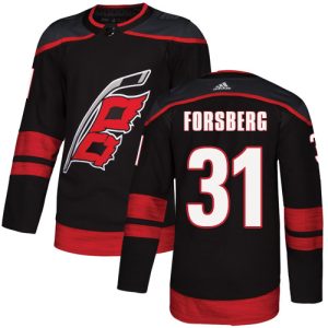 Stylish Adidas Hurricanes #31 Anton Forsberg Black Alternate Authentic Stitched Youth NHL Jersey a must - have for collectors