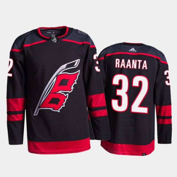 Amazing Adidas Hurricanes #32 Antti Raanta Men's 2021 22 Alternate Authentic NHL Jersey Black to complete your fan gear collection
