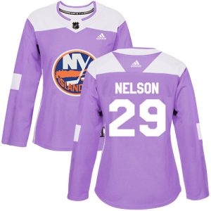 Sleek Adidas Islanders #29 Brock Nelson Purple Authentic Fights Cancer Women's Stitched NHL Jersey to show your team spirit