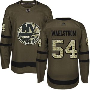 Unique Adidas Islanders #54 Oliver Wahlstrom Green Salute to Service Stitched Youth NHL Jersey a must - have for collectors