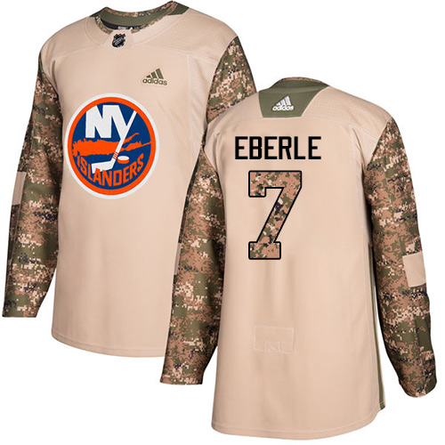 Fantastic Adidas Islanders #7 Jordan Eberle Camo Authentic 2017 Veterans Day Stitched NHL Jersey a must - have for collectors