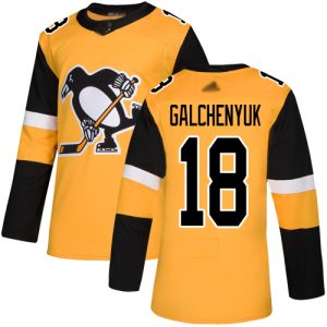 Unique Adidas Penguins #18 Alex Galchenyuk Gold Alternate Authentic Stitched NHL Jersey for ultimate sports enthusiasts