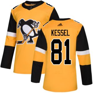 Gorgeous Adidas Penguins #81 Phil Kessel Gold Alternate Authentic Stitched NHL Jersey to stand out at the arena
