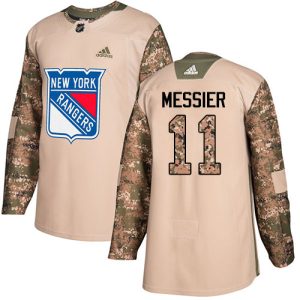 Unique Adidas Rangers #11 Mark Messier Camo Authentic 2017 Veterans Day Stitched Youth NHL Jersey to show your team spirit