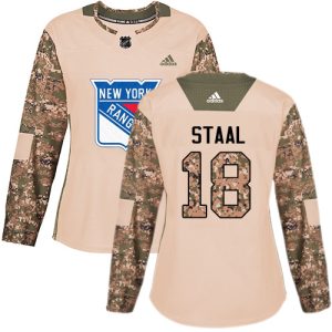 Stylish Adidas Rangers #18 Marc Staal Camo Authentic 2017 Veterans Day Women's Stitched NHL Jersey perfect for game days