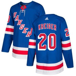 Impressive Adidas Rangers #20 Chris Kreider Royal Blue Home Authentic Stitched NHL Jersey to complete your fan gear collection