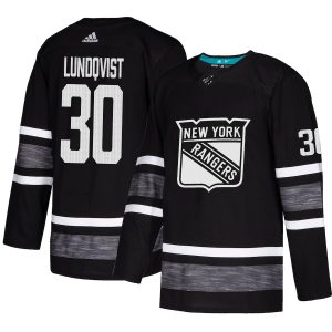 Impressive Adidas Rangers #30 Henrik Lundqvist Black Authentic 2019 All Star Stitched Youth NHL Jersey to show your team spirit