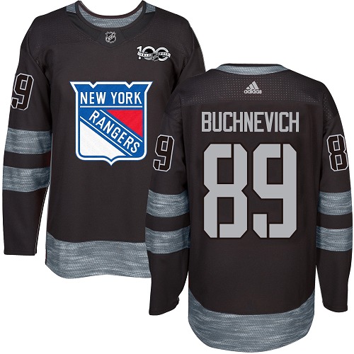 Unique Adidas Rangers #89 Pavel Buchnevich Black 1917 2017 100th Anniversary Stitched NHL Jersey perfect for game days