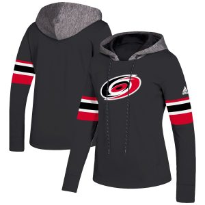 Unique Carolina Hurricanes adidas Women's Crewdie Pullover Hoodie Black perfect for game days