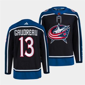 Stunning Columbus Blue Jackets #13 Johnny Gaudreau Men's adidas Reverse Retro 2.0 Authentic Player Jersey Navy a must - have for collectors