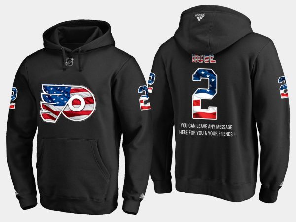 Unique Flyers #2 Mark Howe NHL Banner Wave Usa Flag Black Hoodie a must - have for collectors