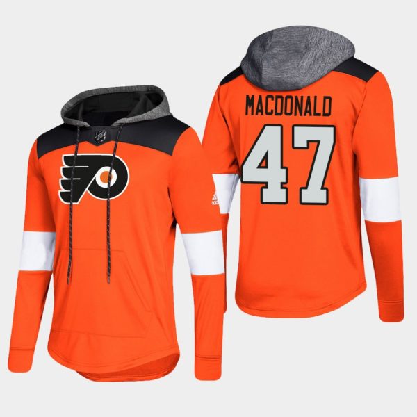Impressive Flyers #47 Andrew MacDonald Orange 2018 Pullover Platinum Hoodie a must - have for collectors