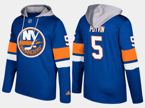 Impressive Islanders #5 Denis Potvin Blue Name And Number Hoodie to stand out at the arena