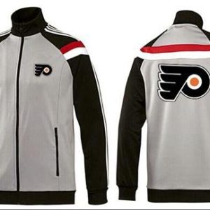 Unique NHL Philadelphia Flyers Zip Jackets Grey for die - hard hockey fans