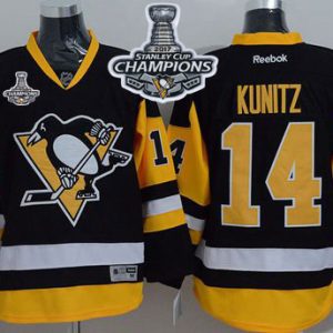 Impressive Penguins #14 Chris Kunitz Black Alternate 2017 Stanley Cup Finals Champions Stitched NHL Jersey for ultimate sports enthusiasts