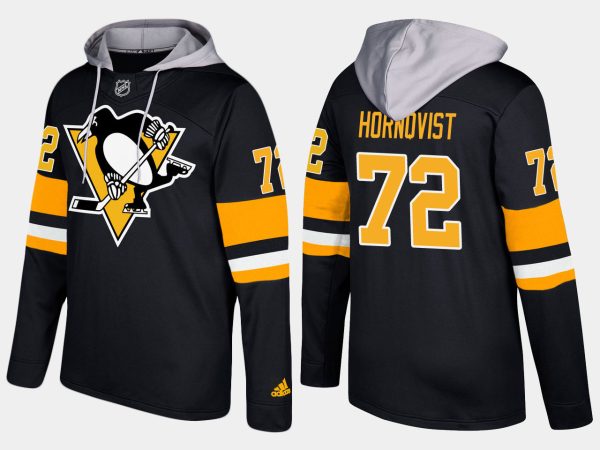 Fantastic Penguins #72 Patric Hornqvist Black Name And Number Hoodie to complete your fan gear collection