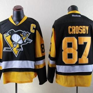 Amazing Penguins #87 Sidney Crosby Black Alternate Stitched NHL Jersey a must - have for collectors