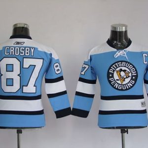 Sleek Penguins #87 Sidney Crosby Stitched Blue NHL Jersey perfect for game days