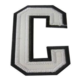 Stunning Stitched NHL Patch Philadelphia Flyers Captain White C Patch to complete your fan gear collection