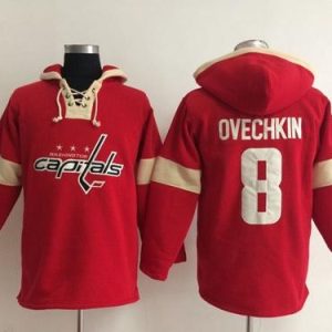 Amazing Washington Capitals #8 Alex Ovechkin Red Pullover NHL Hoodie to show your team spirit
