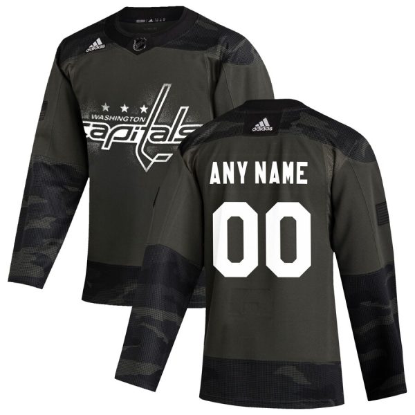 Stylish Washington Capitals Adidas 2019 Veterans Day Authentic Custom Practice NHL Jersey Camo to show your team spirit