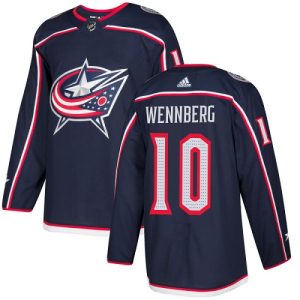 Stylish Adidas Blue Jackets #10 Alexander Wennberg Navy Blue Home Authentic Stitched Youth NHL Jersey perfect for game days