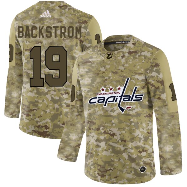 Impressive Adidas Capitals #19 Nicklas Backstrom Camo Authentic Stitched NHL Jersey a must - have for collectors