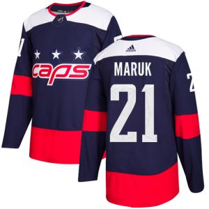 Sleek Adidas Capitals #21 Dennis Maruk Navy Authentic 2018 Stadium Series Stitched NHL Jersey to complete your fan gear collection
