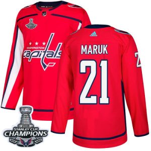 Impressive Adidas Capitals #21 Dennis Maruk Red Home Authentic Stanley Cup Final Champions Stitched NHL Jersey a must - have for collectors