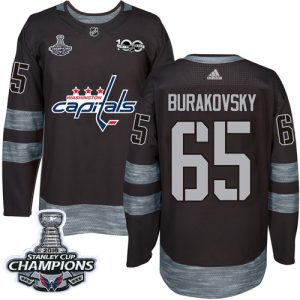 Impressive Adidas Capitals #65 Andre Burakovsky Black 1917 2017 100th Anniversary Stanley Cup Final Champions Stitched NHL Jersey for ultimate sports enthusiasts
