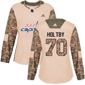 Fantastic Adidas Capitals #70 Braden Holtby Camo Authentic 2017 Veterans Day Women's Stitched NHL Jersey to stand out at the arena