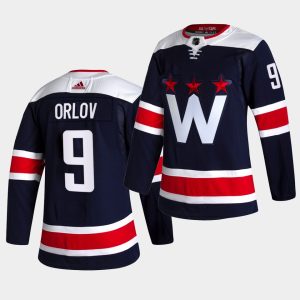Stylish Adidas Capitals #9 Dmitry Orlov Men's 2021 22 Alternate Authentic NHL Jersey Black perfect for game days