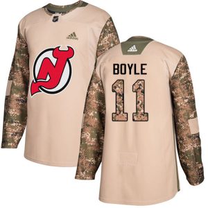 Amazing Adidas Devils #11 Brian Boyle Camo Authentic 2017 Veterans Day Stitched Youth NHL Jersey for die - hard hockey fans